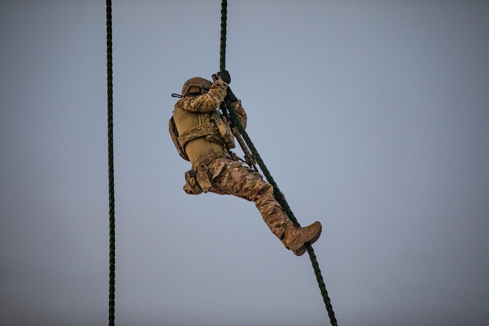 African Lion 2021 - 19th Special Forces Group Night Fast Rope