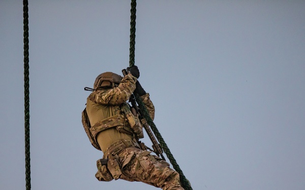 African Lion 2021 - 19th Special Forces Group Night Fast Rope