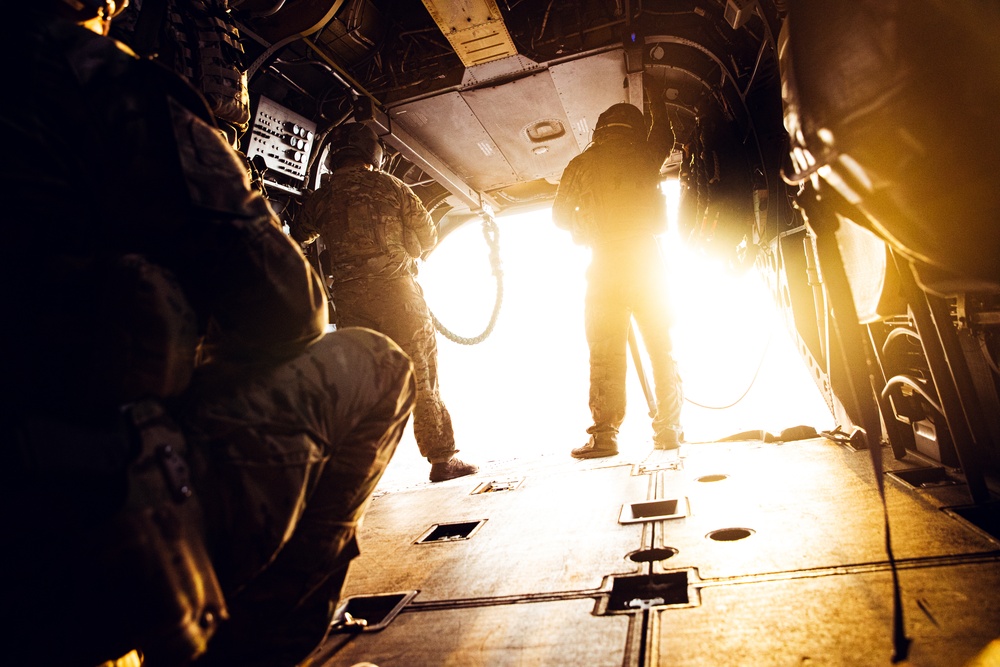 African Lion 2021 - 19th Special Forces Group Night Fast Rope