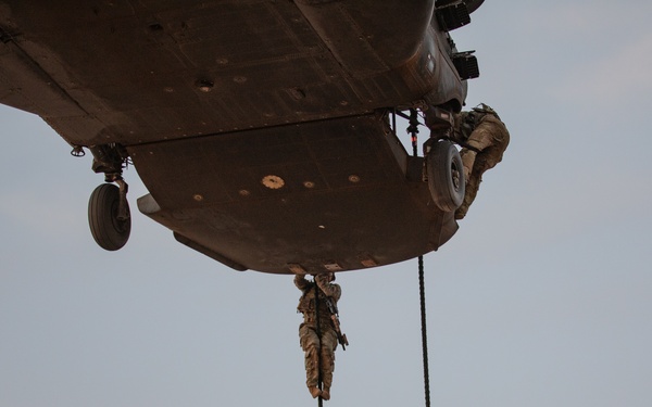 African Lion 2021 - 19th Special Forces Group Night Fast Rope