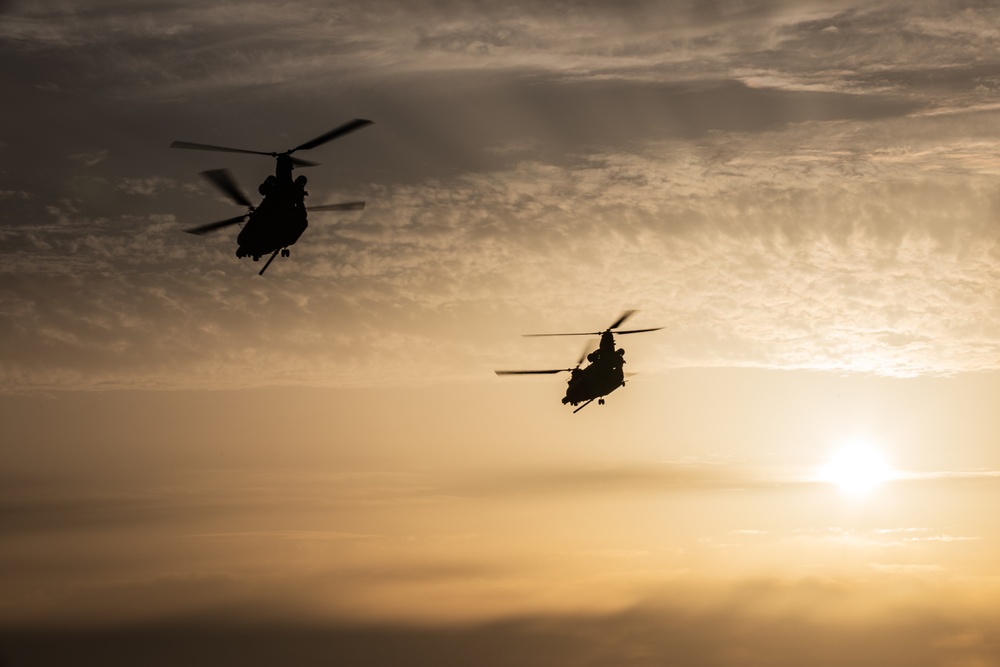 African Lion 2021 - 19th Special Forces Group Night Fast Rope