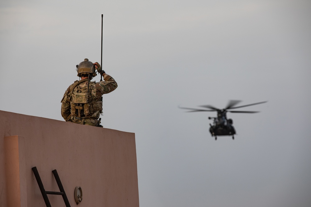 African Lion 2021 - 19th Special Forces Group Night Fast Rope