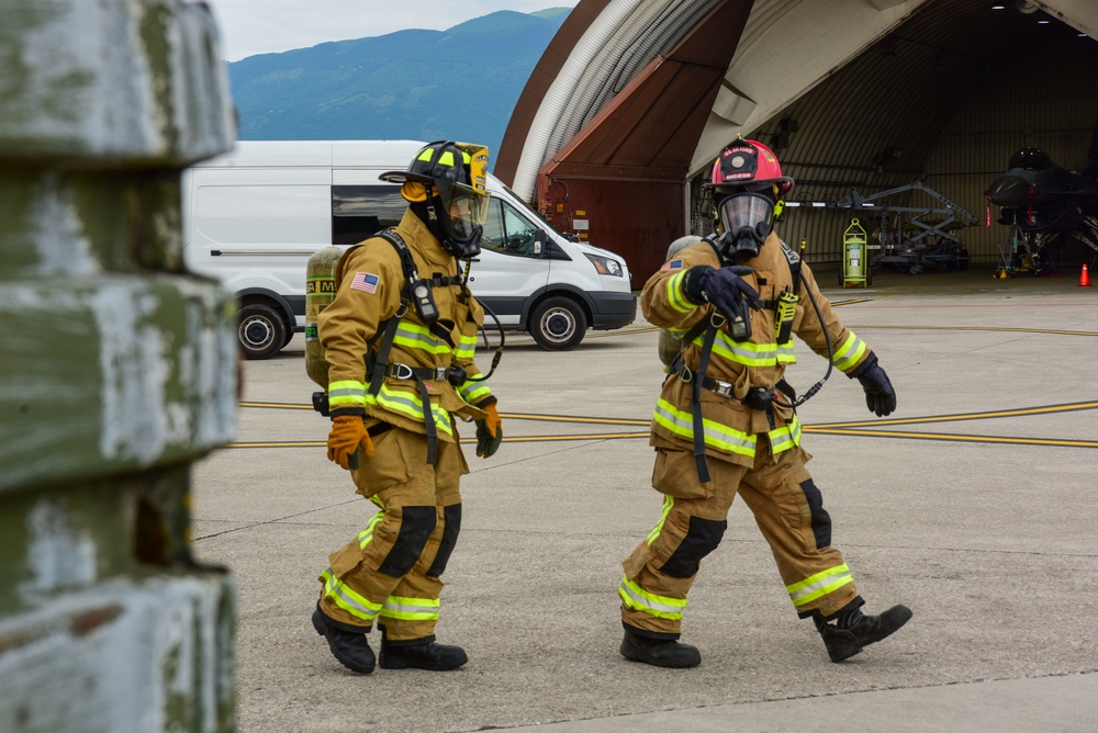 31st MXS and 31st CE conduct Hydrazine emergency response training