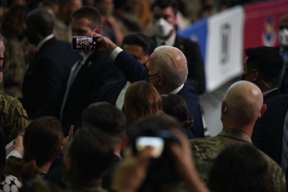 President Biden visits RAF Mildenhall