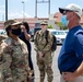 Brig. Gen. Janeen Birckhead Thanks Soldiers at Regency Stadium Vaccination Site