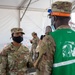 Brig. Gen. Janeen Birckhead Thanks Soldiers at Regency Stadium Vaccination Site