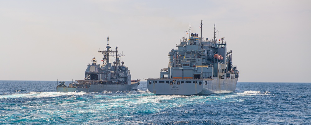 USS Monterey (CG 61) Conducts RAS