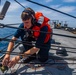 USS Mahan (DDG 72) Conducts Replenishment-At-Sea