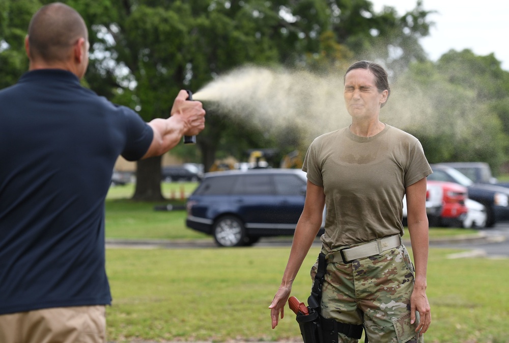 81st TRW commander receives 81st SFS training