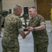 Outgoing Commanding Officer, 1st Marine Force Storage Battalion Receives The Meritorious Service Medal