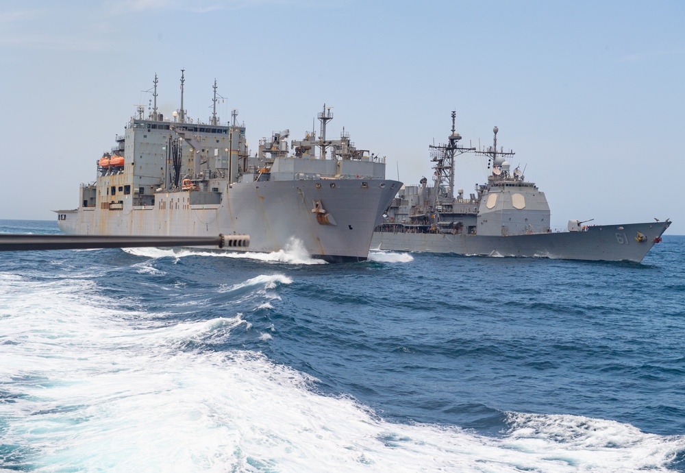 USS Monterey (CG 61) Conducts RAS