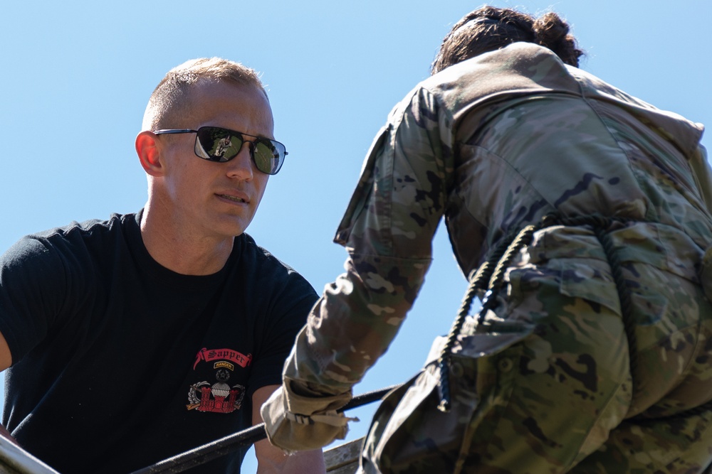 505th Engineer Battalion Soldiers Overcoming 40 feet