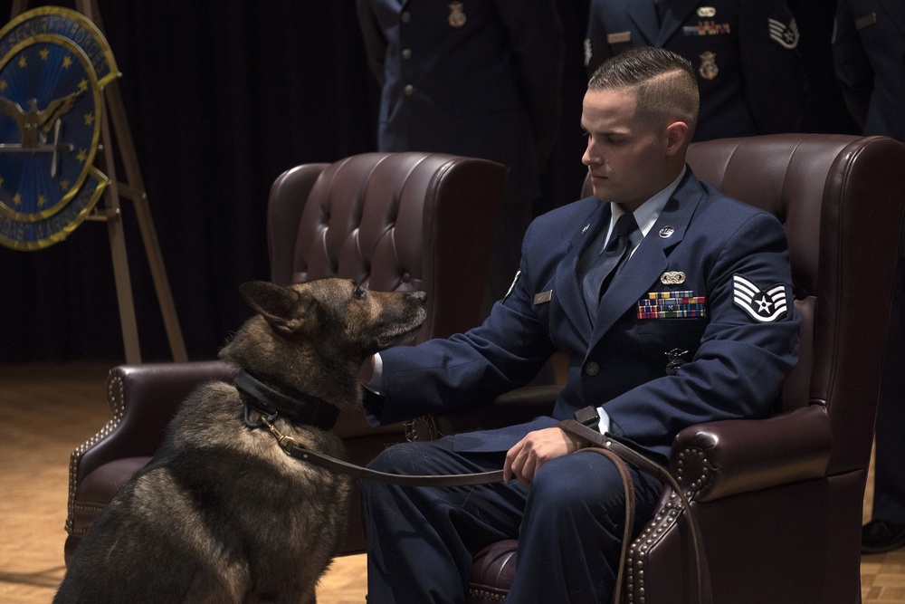 Military Working Dog Retirement Ceremony