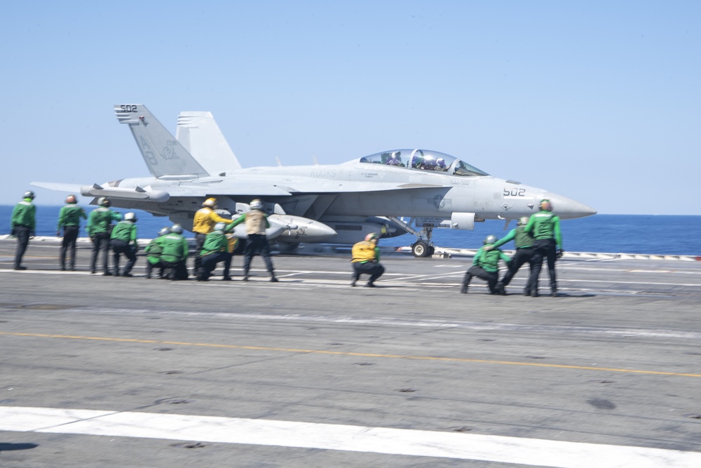 Growler launches from CVN 70