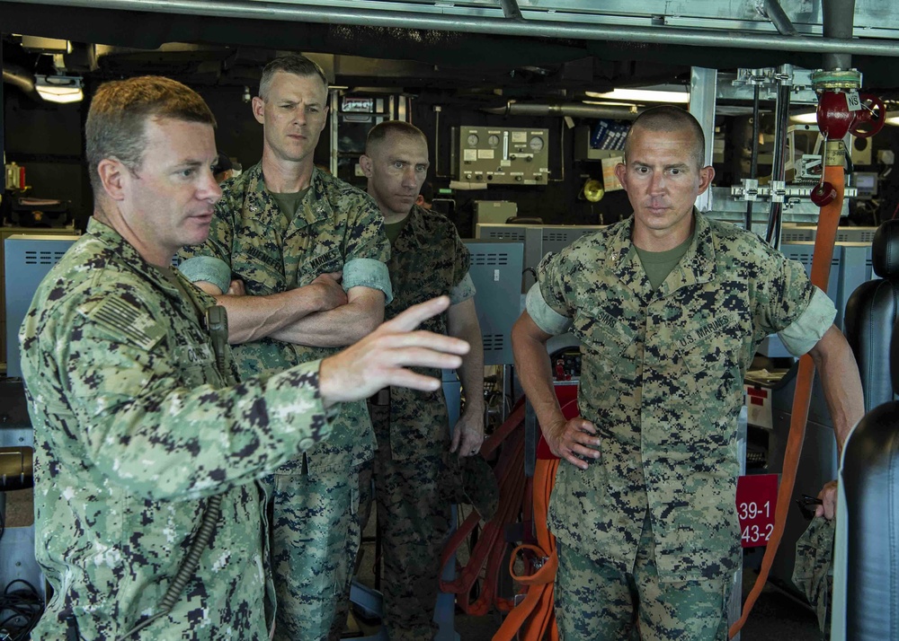 USS Tulsa (LCS 16) hosts U.S. Marine Corps Visits