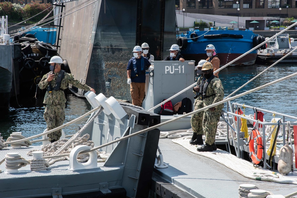 CFAY port operations supports a dry-docking evolution of YR85