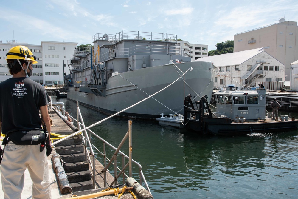 CFAY port operations supports a dry-docking evolution of YR85