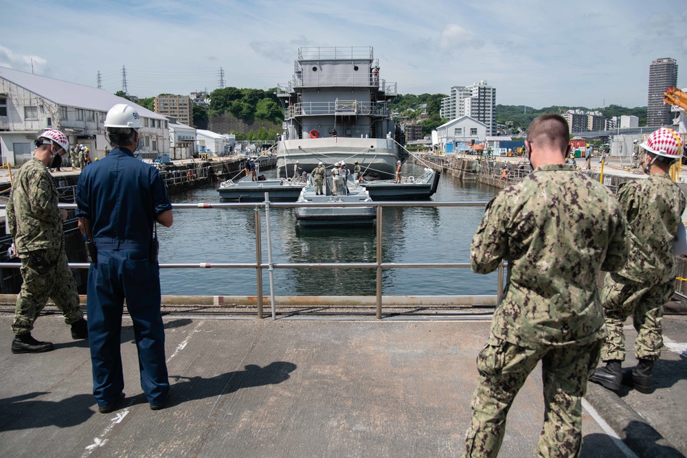 CFAY port operations supports a dry-docking evolution of YR85