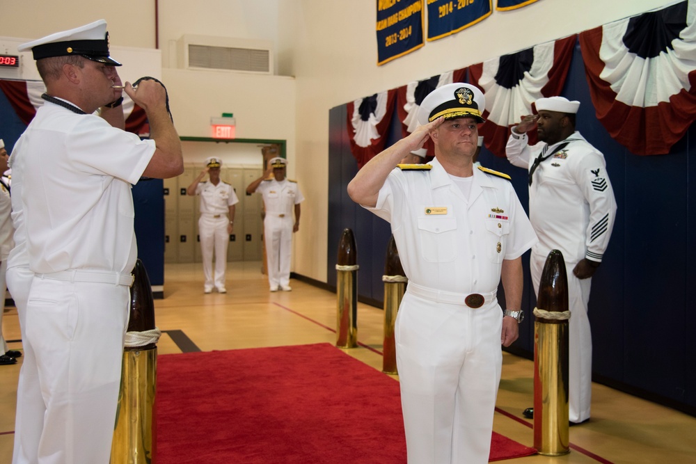 Joint Region Marianas Hosts Change of Command Ceremony;  Bids Farewell to Rear Adm. Menoni and Welcomes Rear Adm. Nicholson