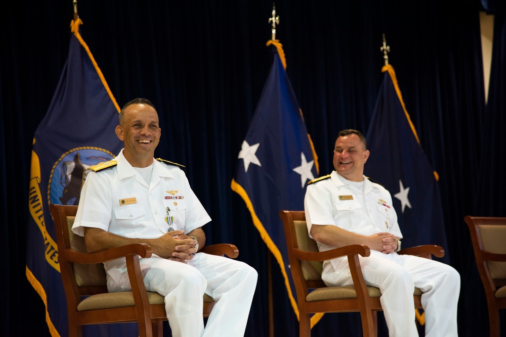 Joint Region Marianas Hosts Change of Command Ceremony;  Bids Farewell to Rear Adm. Menoni and Welcomes Rear Adm. Nicholson