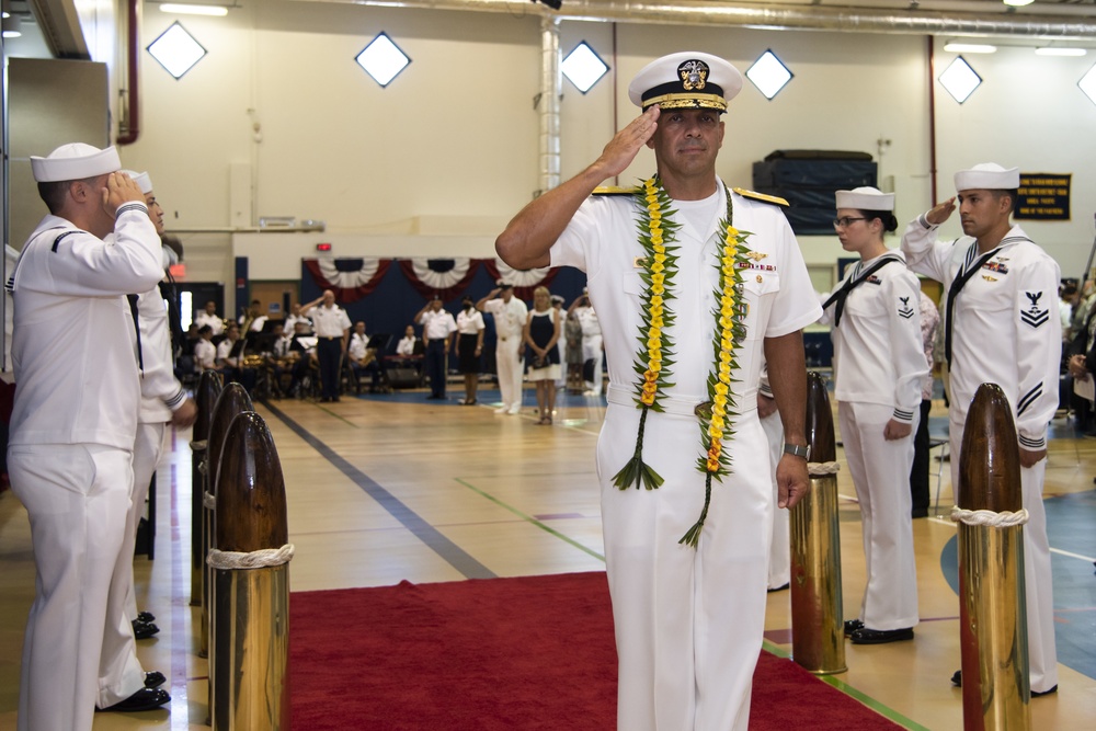 Joint Region Marianas Hosts Change of Command Ceremony;  Bids Farewell to Rear Adm. Menoni and Welcomes Rear Adm. Nicholson