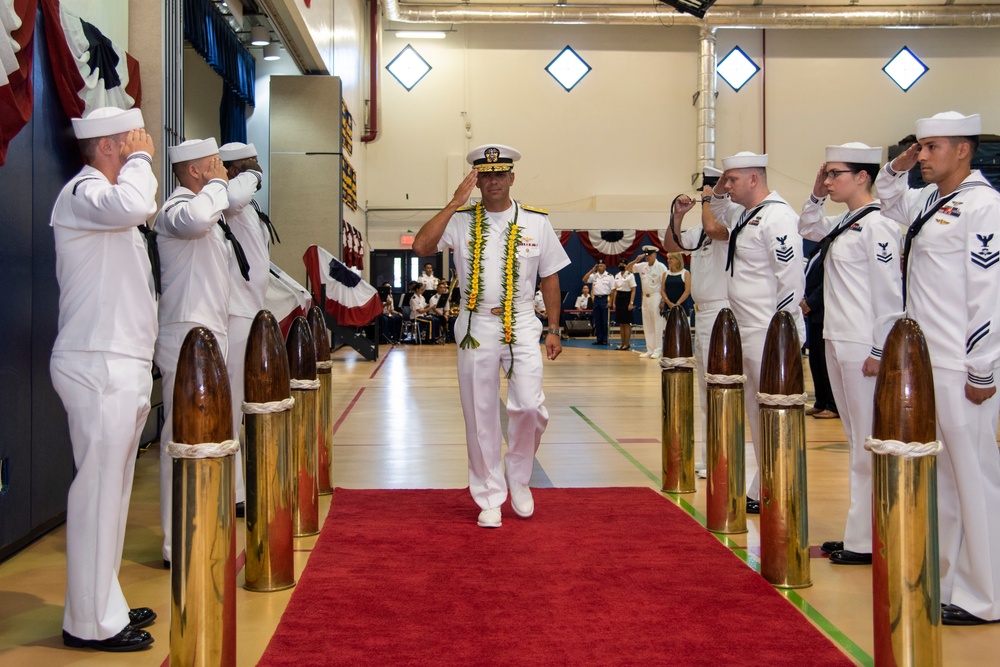 Joint Region Marianas Hosts Change of Command Ceremony;  Bids Farewell to Rear Adm. Menoni and Welcomes Rear Adm. Nicholson