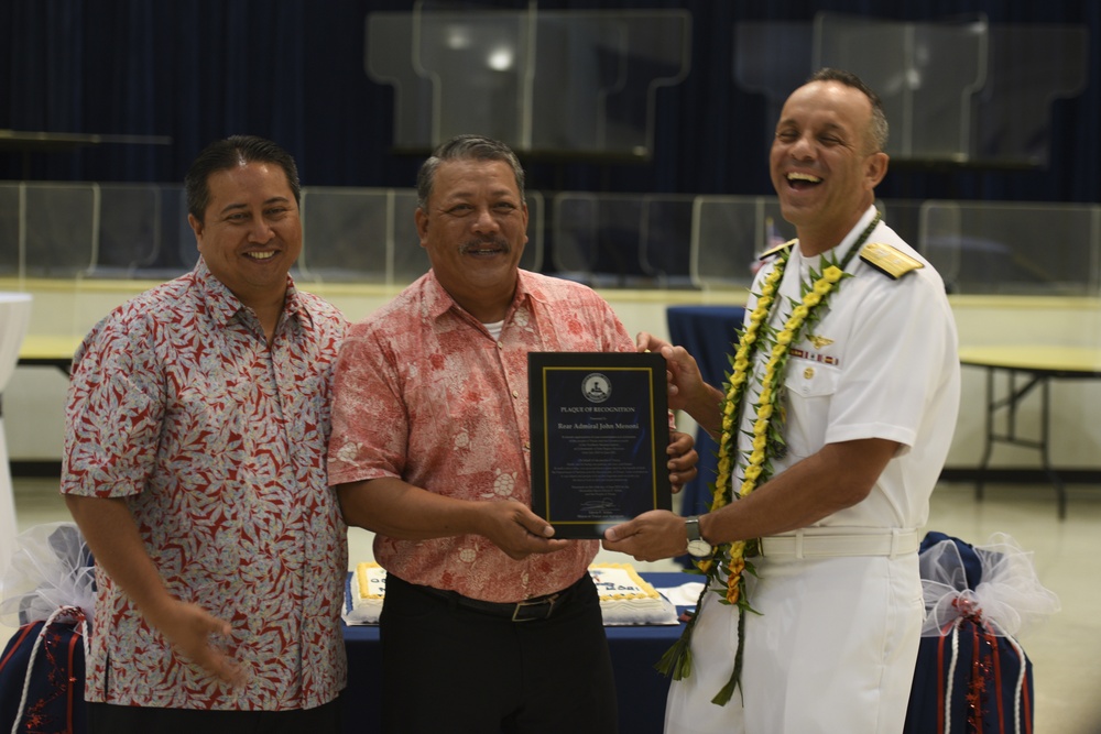 Joint Region Marianas Hosts Change of Command Ceremony;  Bids Farewell to Rear Adm. Menoni and Welcomes Rear Adm. Nicholson