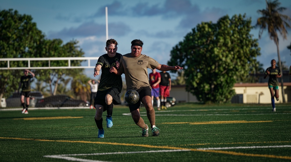 Intramural soccer kicks off at Andersen AFB