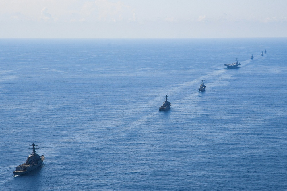 USS Harry S. Truman (CVN 75) transits the Atlantic Ocean.