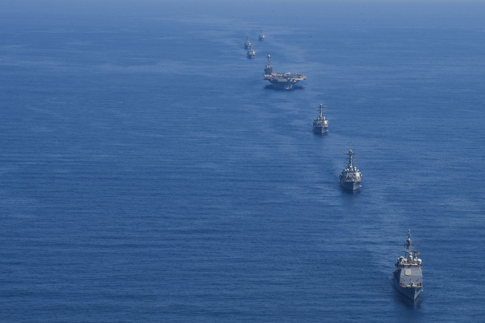 USS Harry S. Truman (CVN 75) transits the Atlantic Ocean.