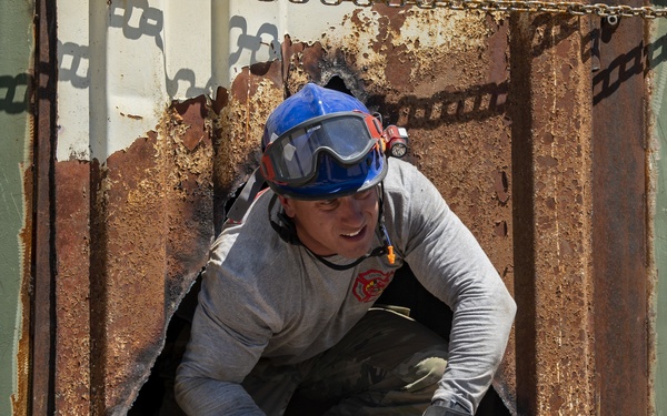 ANG firefighters and ITTF members conduct USAR training at PATRIOT 21