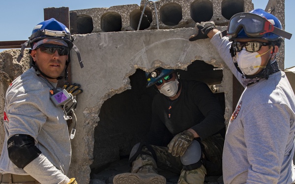 ANG firefighters and ITTF members conduct USAR training at PATRIOT 21