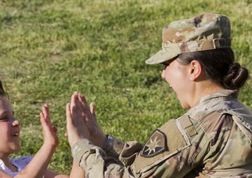 Deployed guardsmen visit local orphanage in Poland