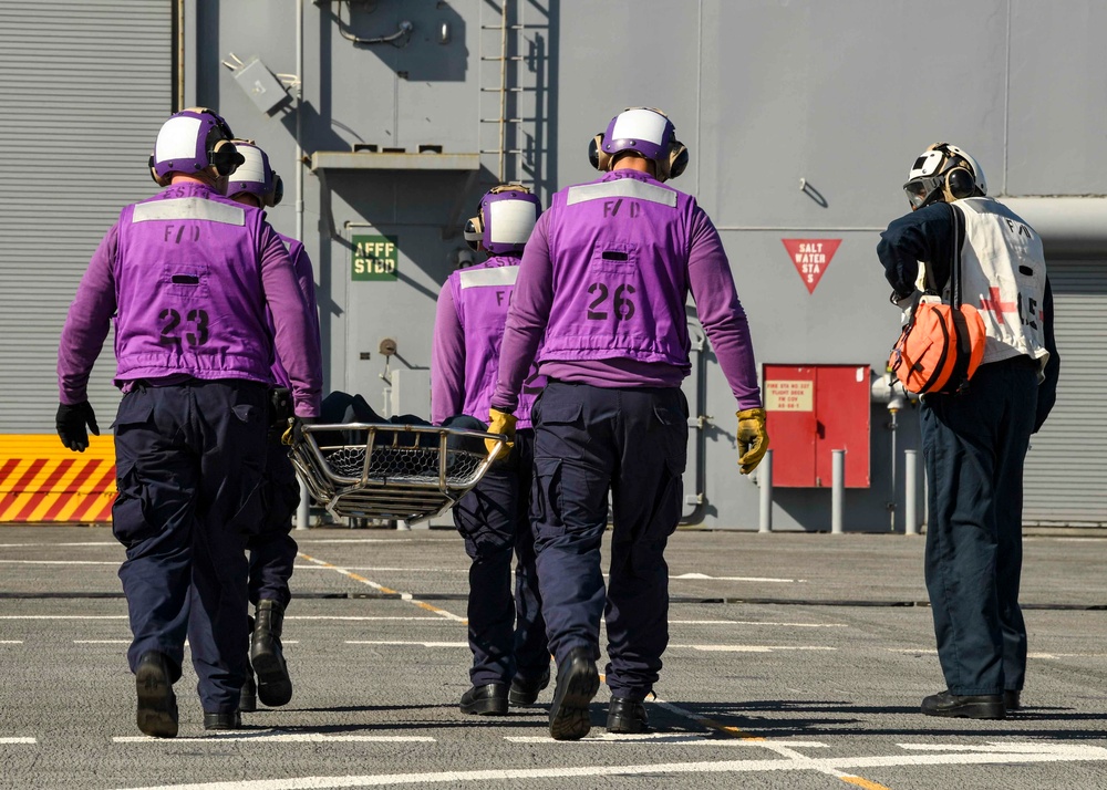 USS Hershel "Woody" Williams training