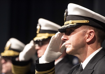 USS Michigan Blue Crew Conducts Change of Command