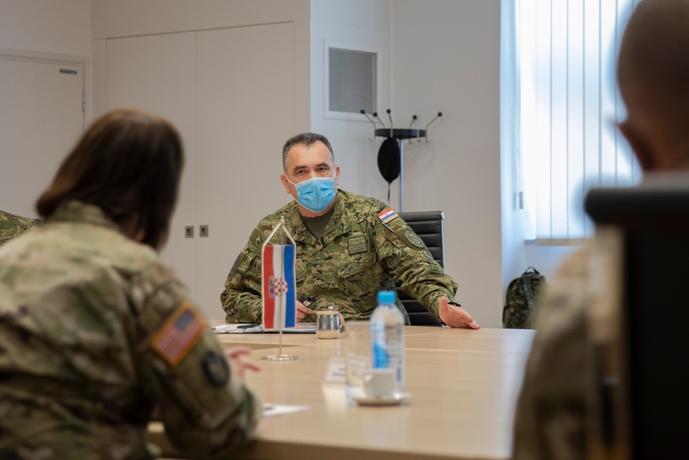 Iowa National Guard and Minnesota National Guard generals visit Croatia