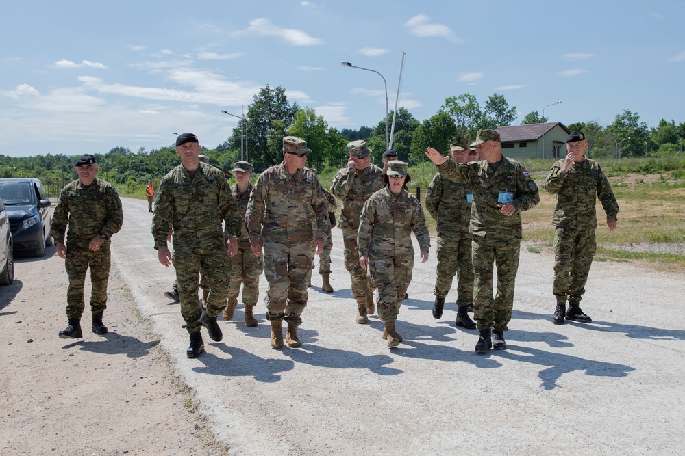 Iowa National Guard and Minnesota National Guard generals visit Croatia