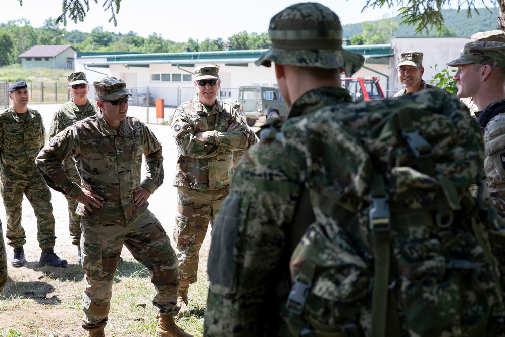 Iowa National Guard and Minnesota National Guard generals visit Croatia