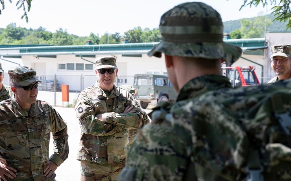 Iowa National Guard and Minnesota National Guard generals visit Croatia