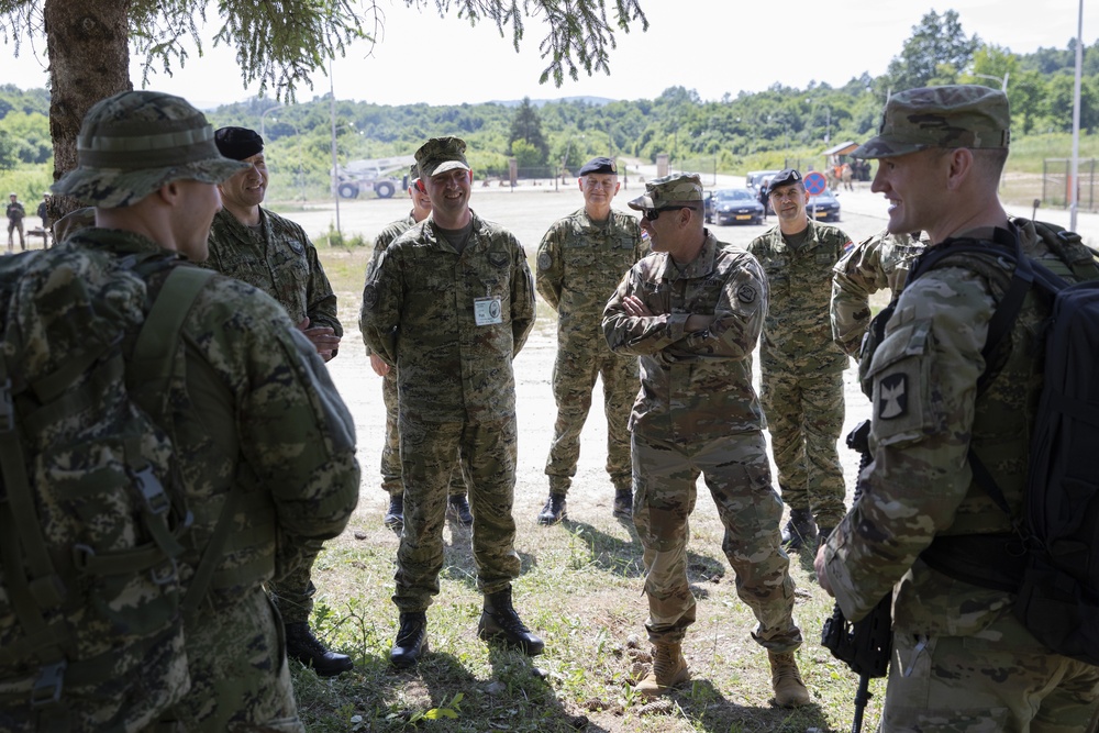 Iowa National Guard and Minnesota National Guard generals visit Croatia