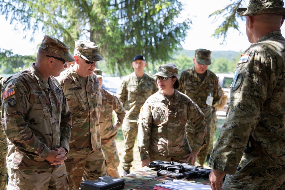 Iowa National Guard and Minnesota National Guard generals visit Croatia