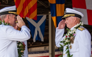 Navy Region Hawaii, MIDPAC Hold Change of Command Ceremony