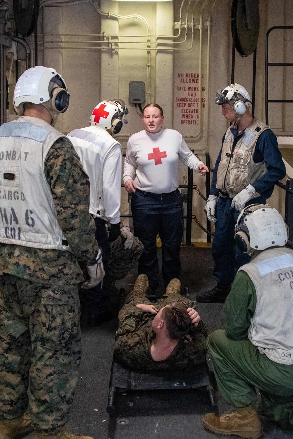 USS America (LHA 6) Conducts Mass Casualty Drill