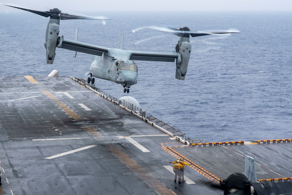 USS America (LHA 6) Conducts Flight Operations