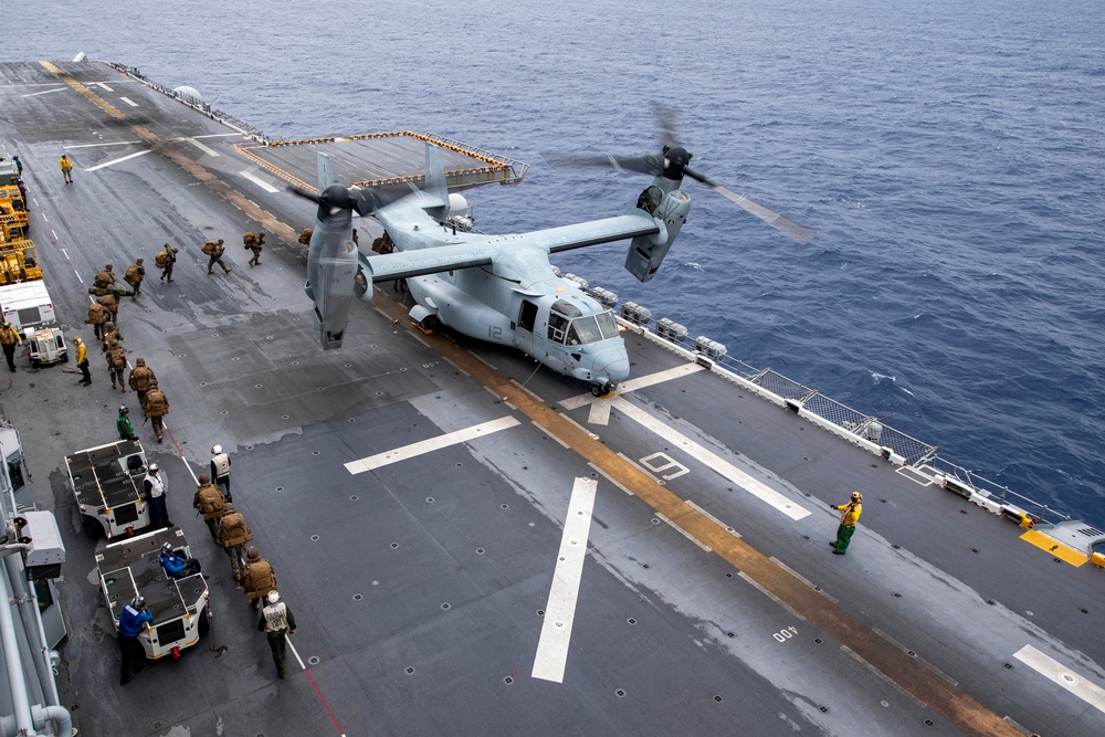 USS America (LHA 6) Conducts Flight Operations