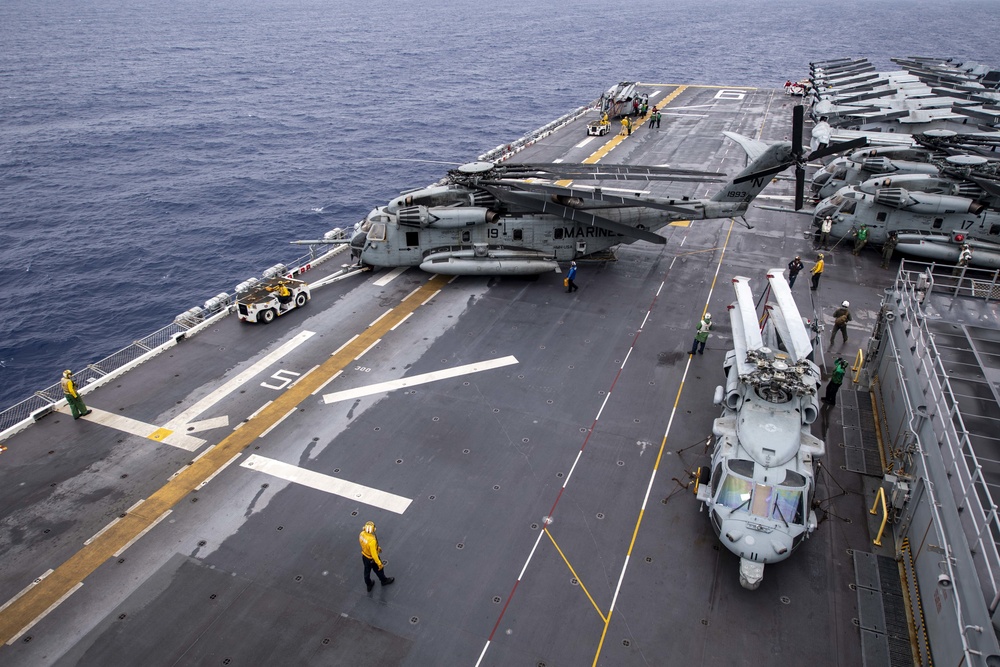 USS America (LHA 6) Conducts Flight Operations