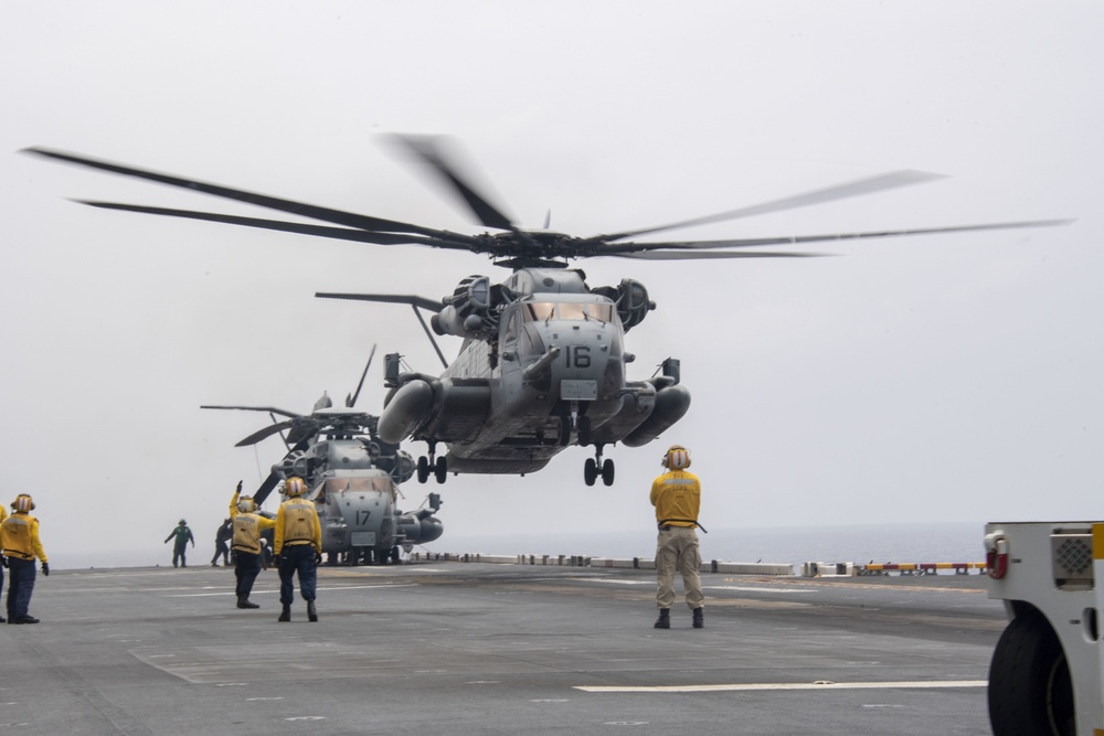 USS America (LHA 6) Conducts Flight Ops