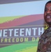Dogface Soldiers learn about the history and meaning of Juneteenth
