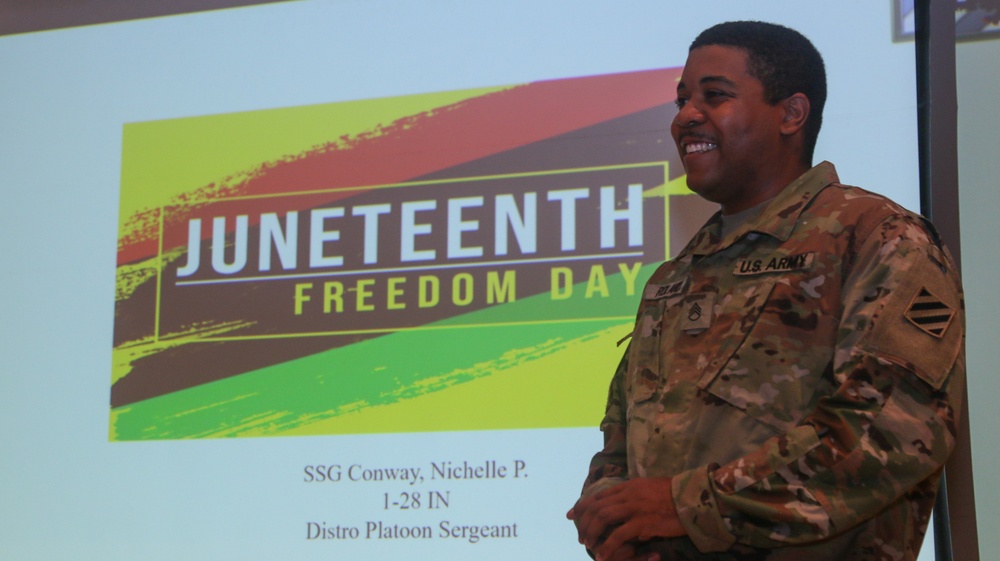 Dogface Soldiers learn about the history and meaning of Juneteenth