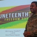 Dogface Soldiers learn about the history and meaning of Juneteenth